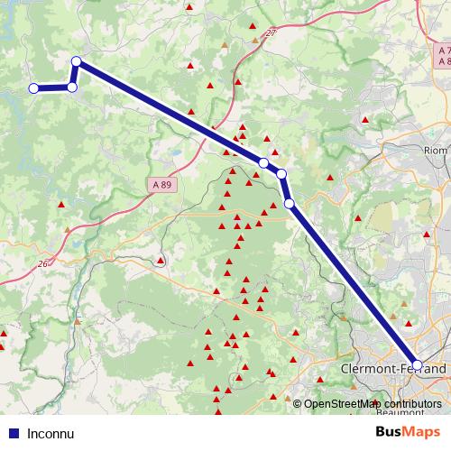 Inconnu bus Line Map