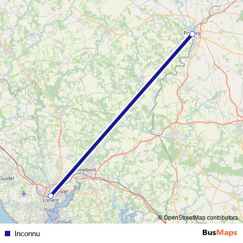 Inconnu bus Line Map