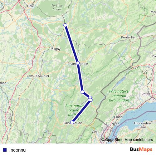 Inconnu bus Line Map