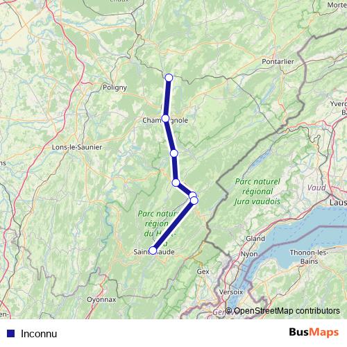 Inconnu bus Line Map