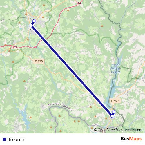 Inconnu bus Line Map