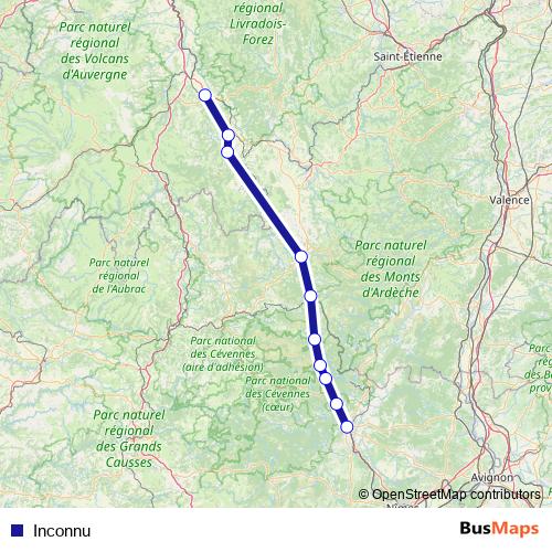 Inconnu bus Line Map