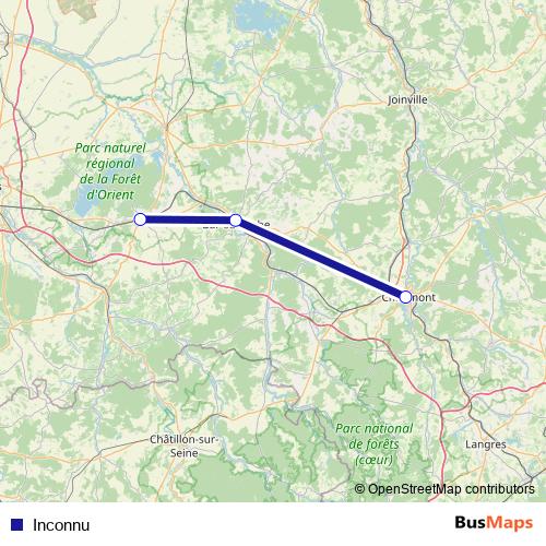 Inconnu bus Line Map