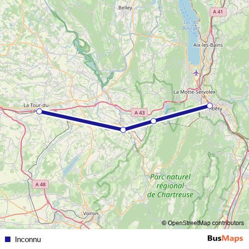 Inconnu bus Line Map