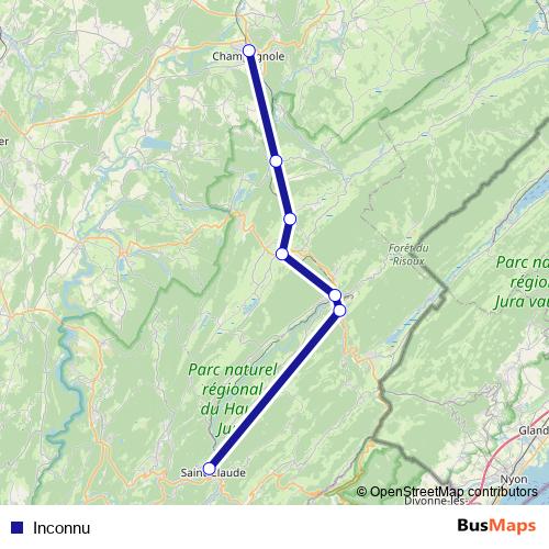 Inconnu bus Line Map