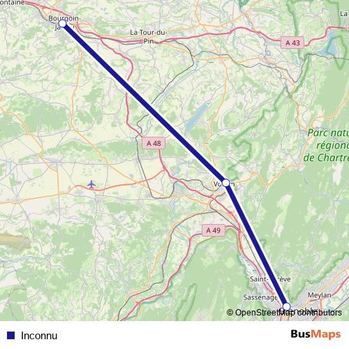 Inconnu bus Line Map