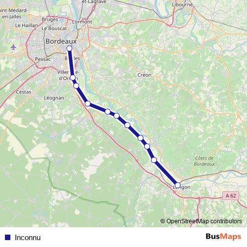 Inconnu bus Line Map