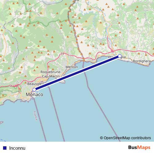 Inconnu bus Line Map