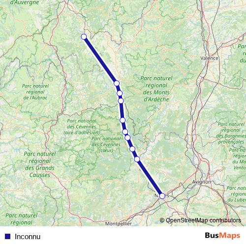 Inconnu bus Line Map