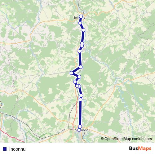 Inconnu bus Line Map