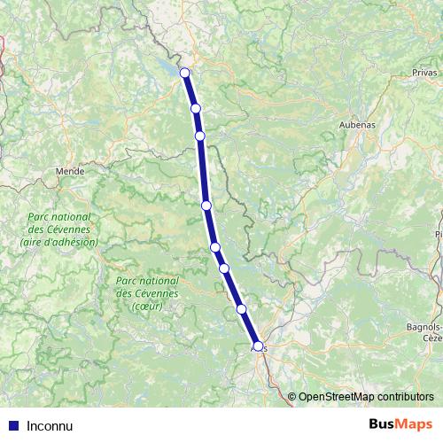 Inconnu bus Line Map