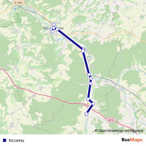 Inconnu bus Line Map