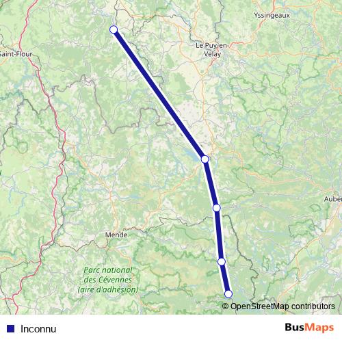 Inconnu bus Line Map