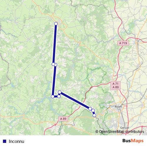 Inconnu bus Line Map