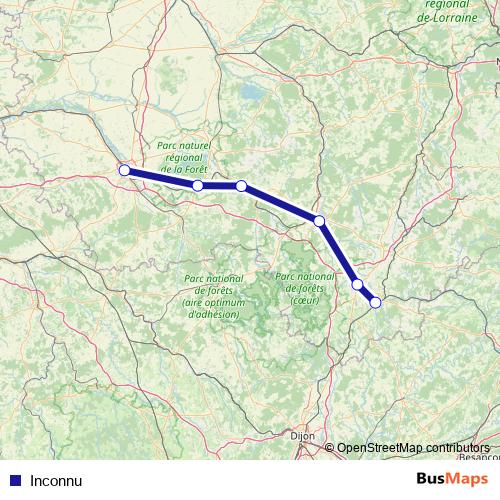 Inconnu bus Line Map