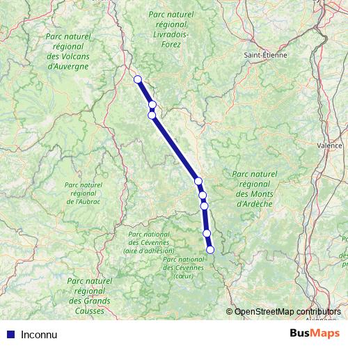 Inconnu bus Line Map