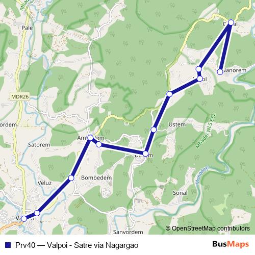 Prv40 bus Line Map