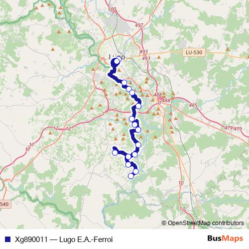 Xg890011 bus Line Map