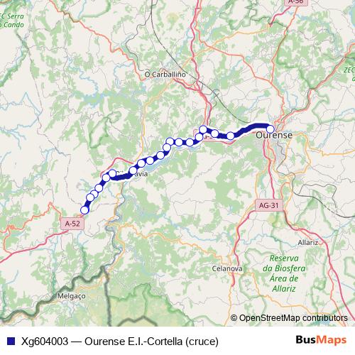 Xg604003 bus Line Map