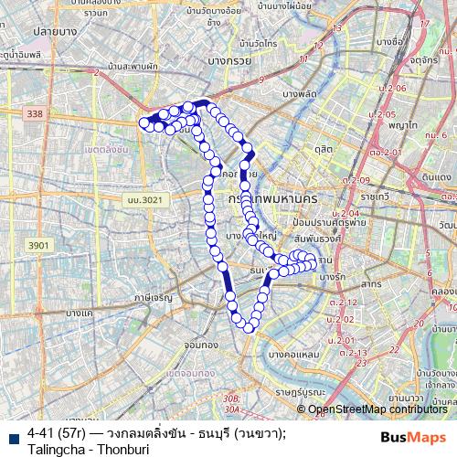 4-41 (57r) bus Line Map