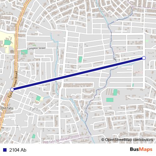 2104 Ab bus Line Map