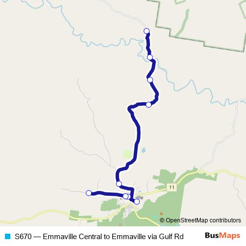 S670 bus Line Map