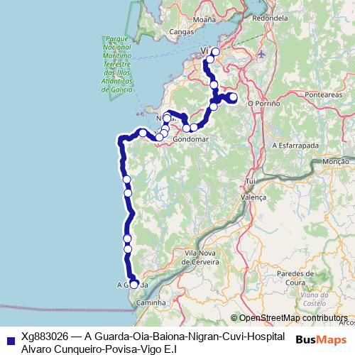Xg883026 bus Line Map