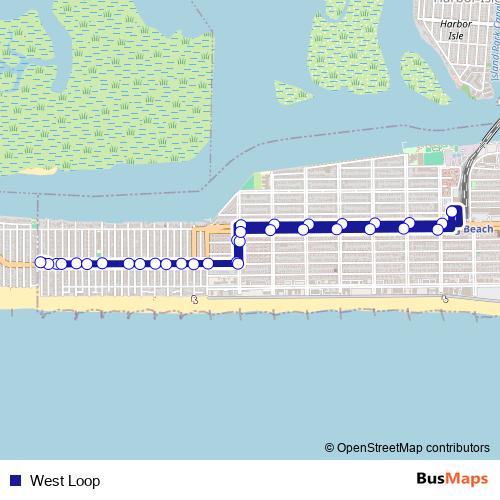West Loop bus Line Map