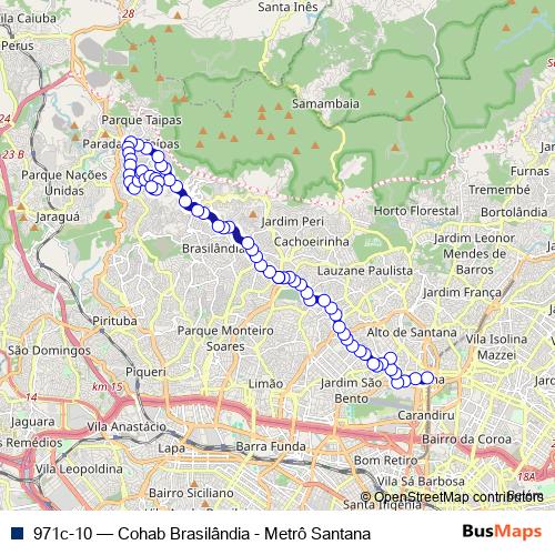 971c-10 bus Line Map