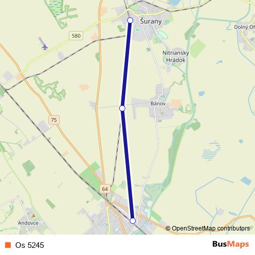 Os 5245 rail Line Map