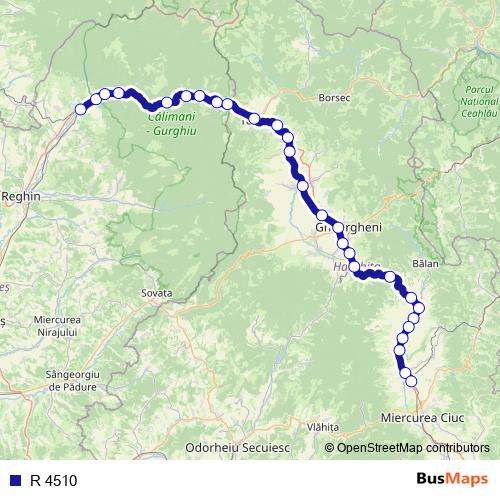 R 4510 rail Line Map