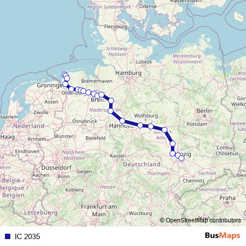 IC 2035 rail Line Map