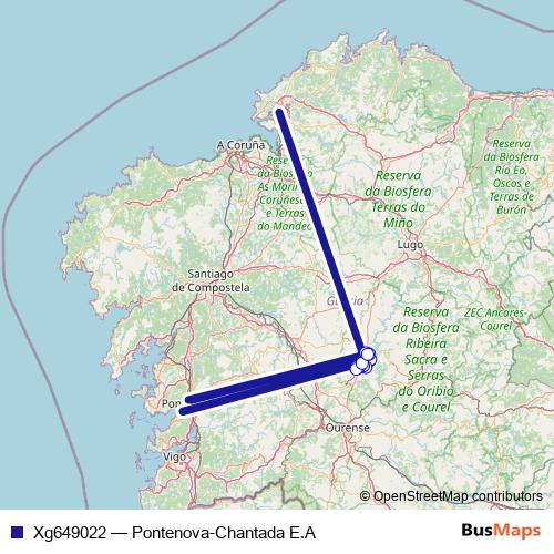 Xg649022 bus Line Map