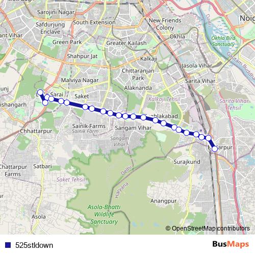 525stldown bus Line Map