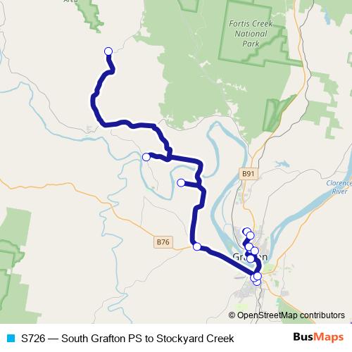 S726 bus Line Map