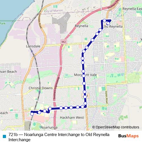 721b bus Line Map