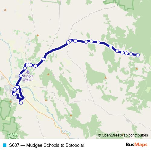 S607 bus Line Map