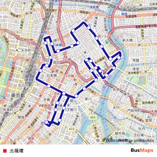 北循環 bus Line Map