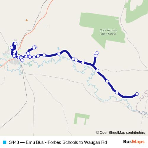 S443 bus Line Map