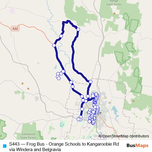 S443 bus Line Map