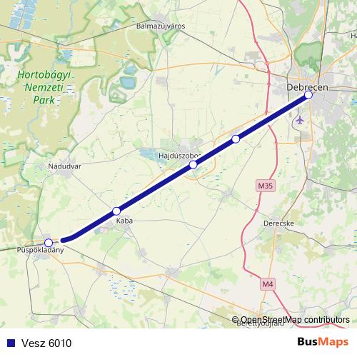Vesz 6010 rail Line Map