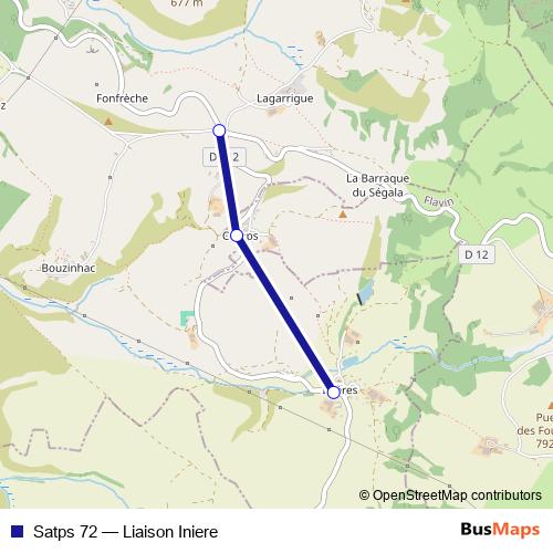 Satps 72 bus Line Map