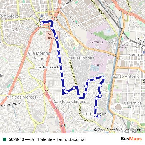 5029-10 bus Line Map