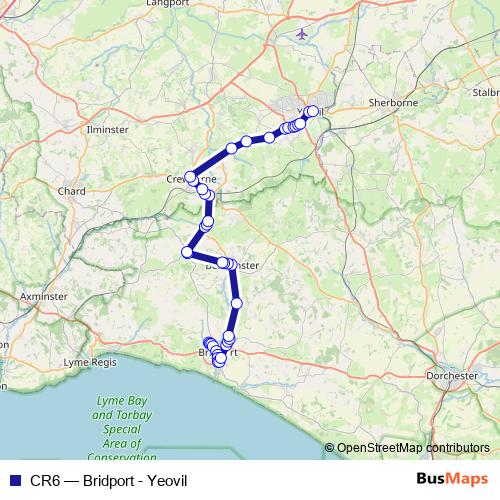 CR6 bus Line Map