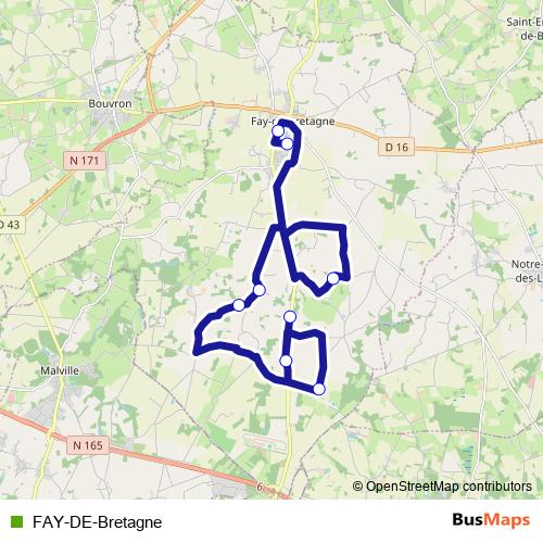 FAY-DE-Bretagne bus Line Map