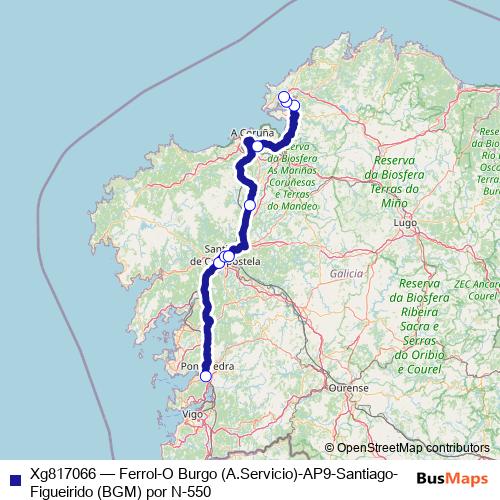 Xg817066 bus Line Map