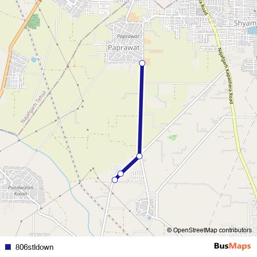 806stldown bus Line Map