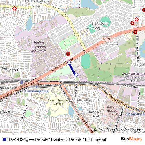 D24-D24g bus Line Map