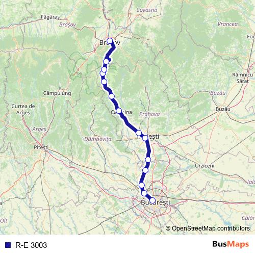 R-E 3003 rail Line Map