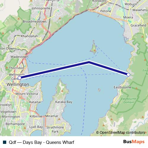 Qdf ferry Line Map